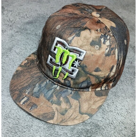 **Very Rare** Monster Energy Collab W/ DC Camo Collectors Hat Original Sportsman - Picture 7 of 15